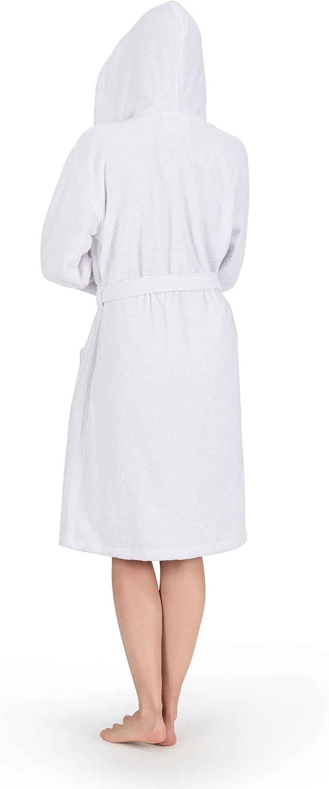 NINE WEST Unisex Bathrobe, 100% Turkish Cotton Hooded Terry Robe, High Absorbent & Quick Dry by Classic Turkish Towels