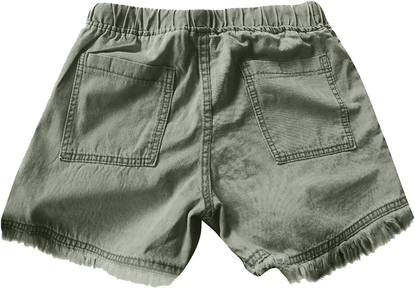 Denim Shorts for Women,Women Casual Frayed Destroy Bermuda Denim Ripped Short Jeans Womens Shorts for Summer