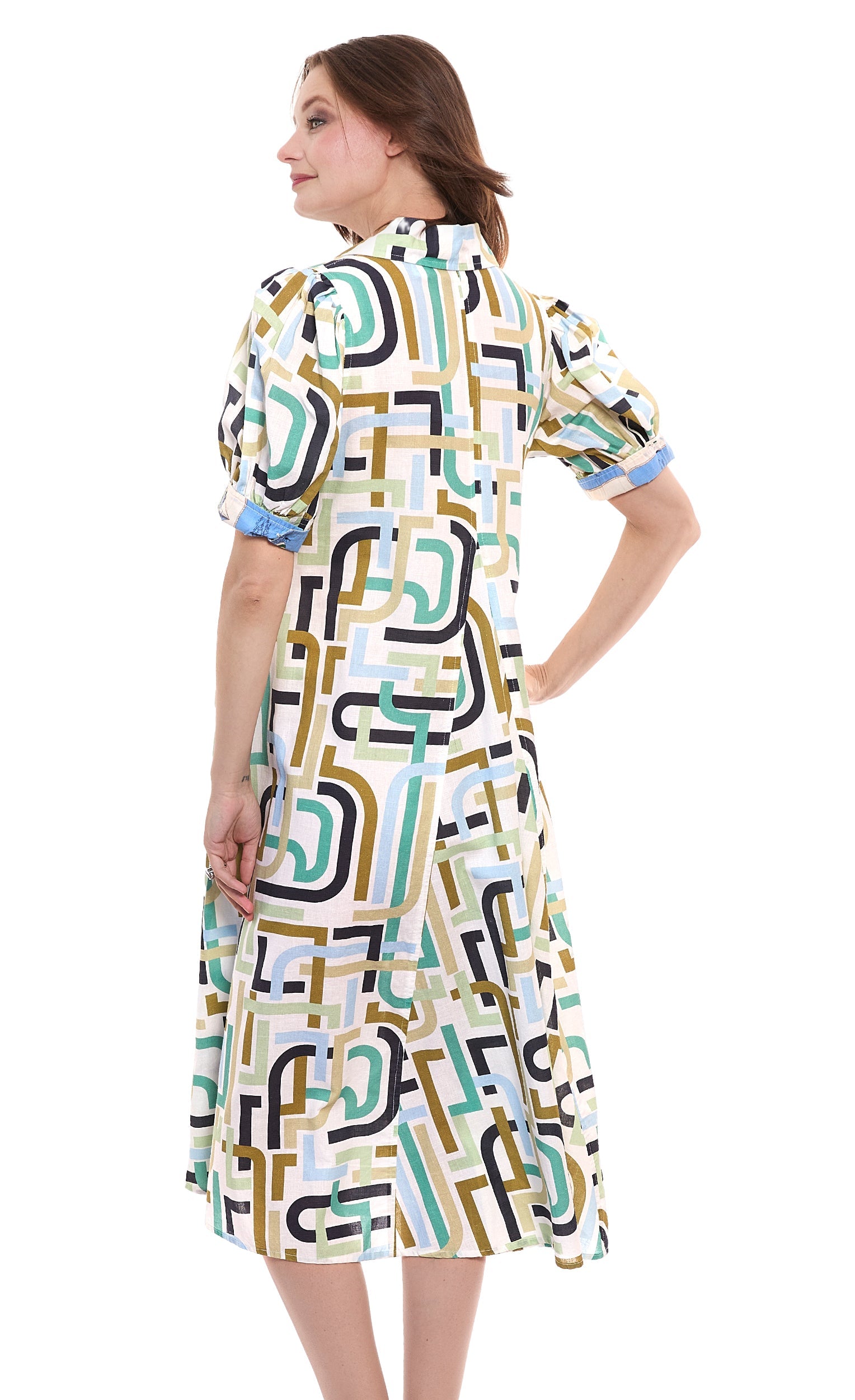Montauk Dress Abstract Print