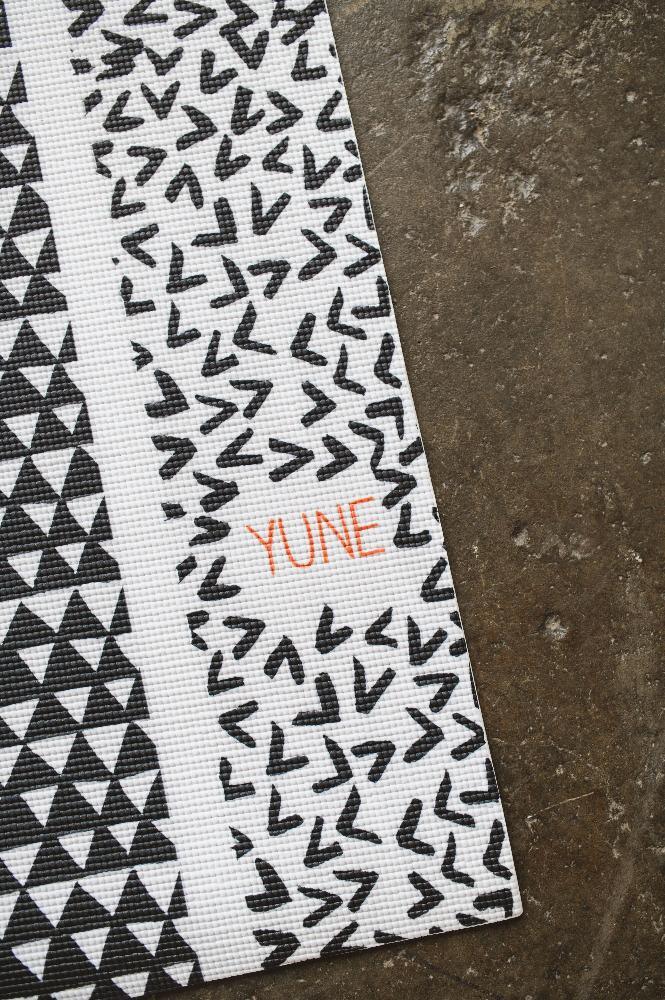 Yoga Mat | 6mm Lightweight | Black White Orange | Non-Slip | Eco Friendly | Yune Yoga | Bowie - Yune Yoga