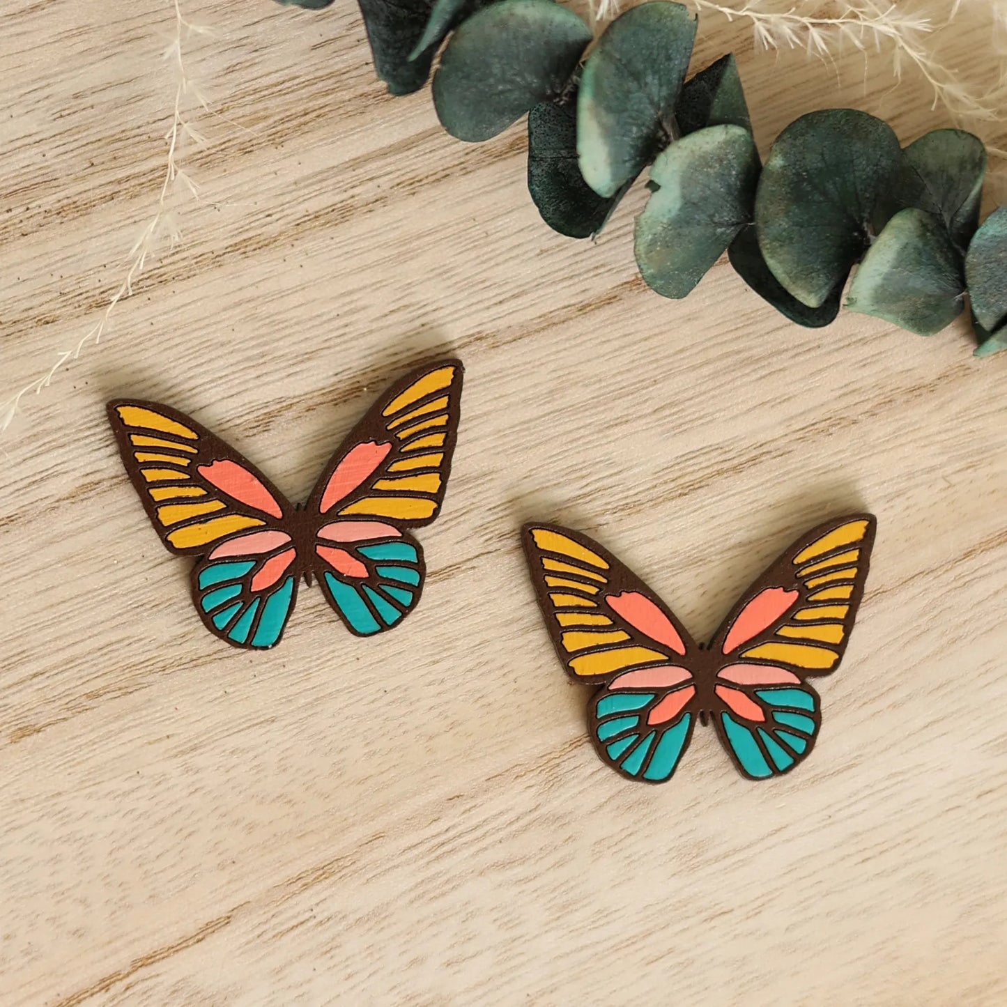 70s Butterfly Studs by LE CHIC MIAMI