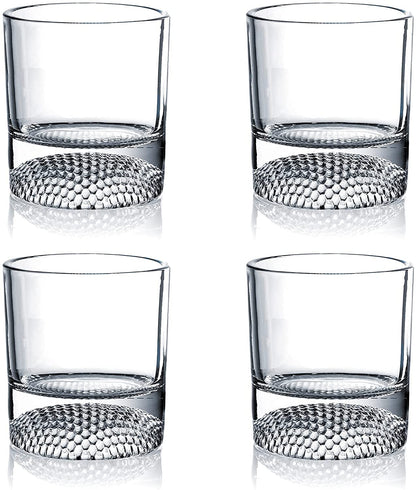 Golf Ball Whiskey Glasses 8oz Set of 4