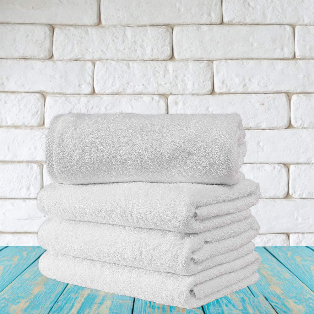 CTT - 4 Piece Bath Towel Set, 100% Turkish Cotton, Quick Dry, Absorbent & Comfy Towels for Spa & Hotel by Classic Turkish Towels