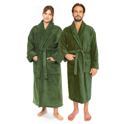 Classic Turkish Combed Cotton Luxurious Thick Unisex Bathrobes by Classic Turkish Towels