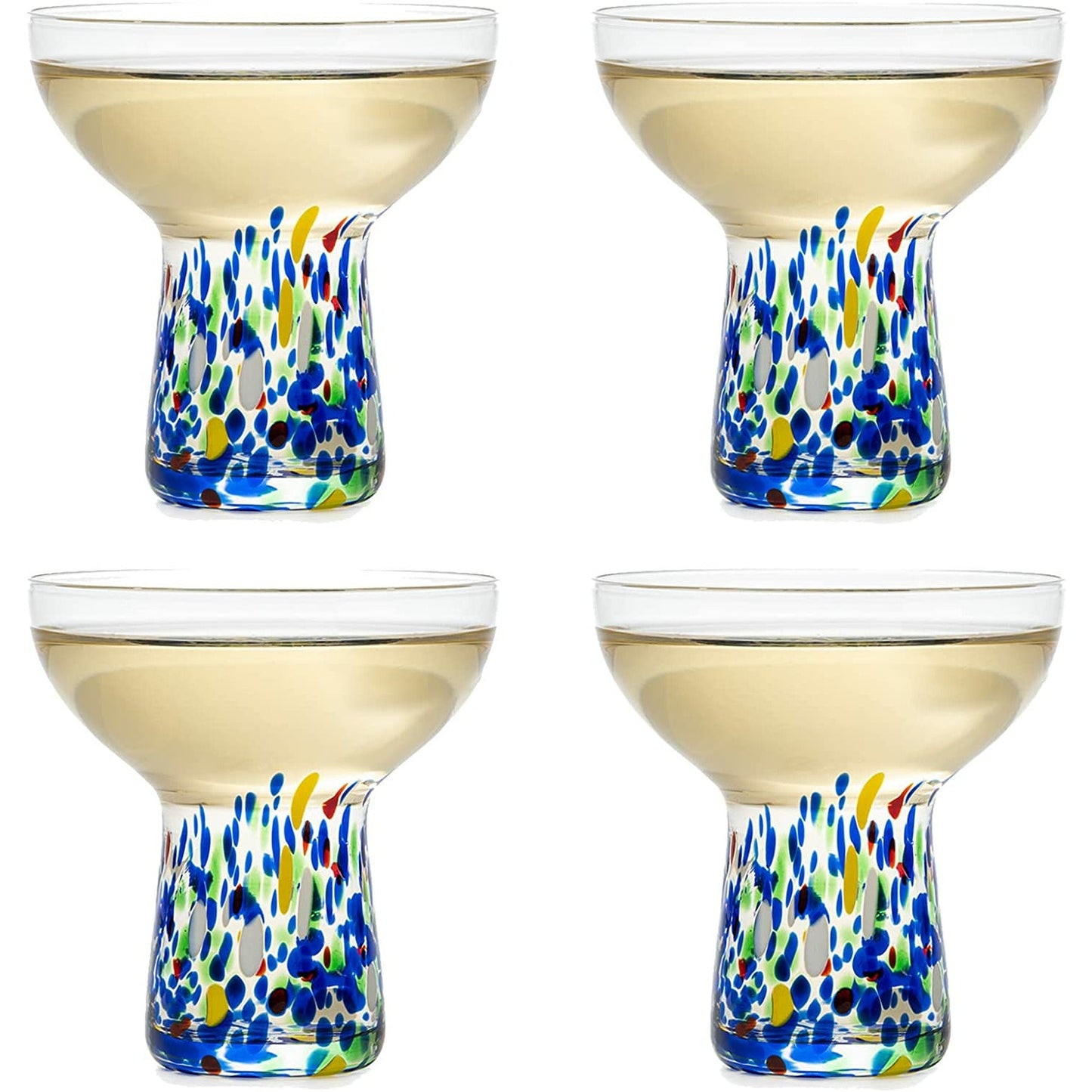 Confetti Margarita Glass Set of 4