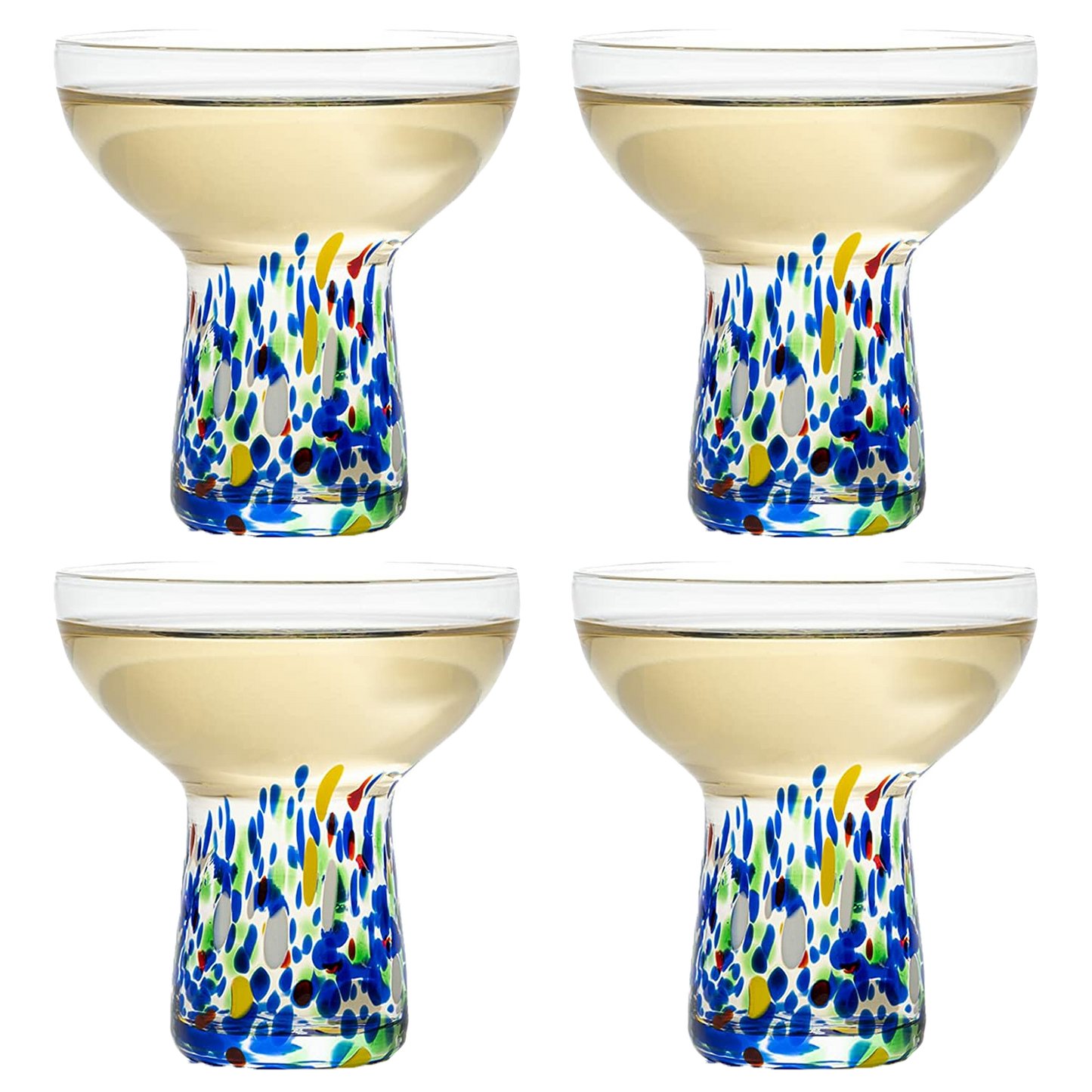 Confetti Margarita Glass Set of 4