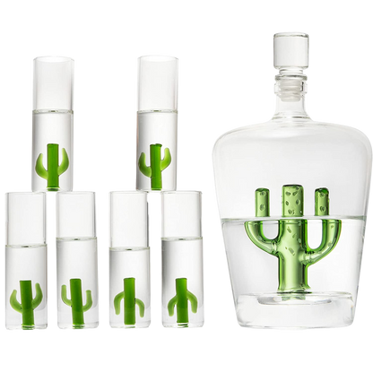 Tequila Cactus Decanter Set