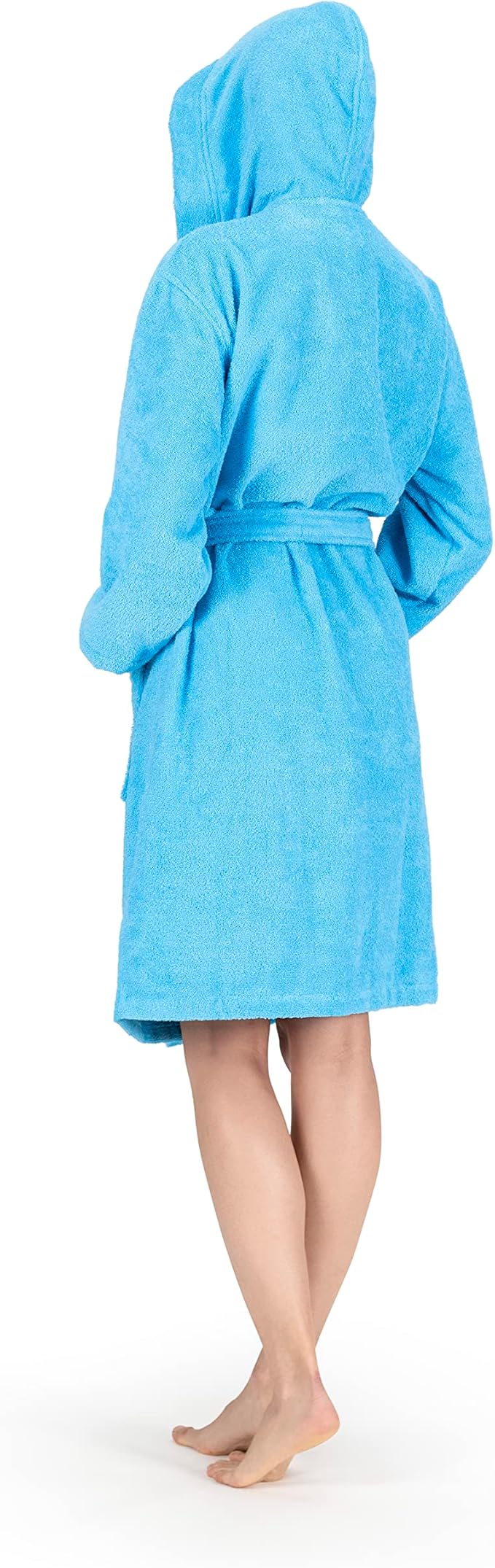 NINE WEST Unisex Bathrobe, 100% Turkish Cotton Hooded Terry Robe, High Absorbent & Quick Dry by Classic Turkish Towels