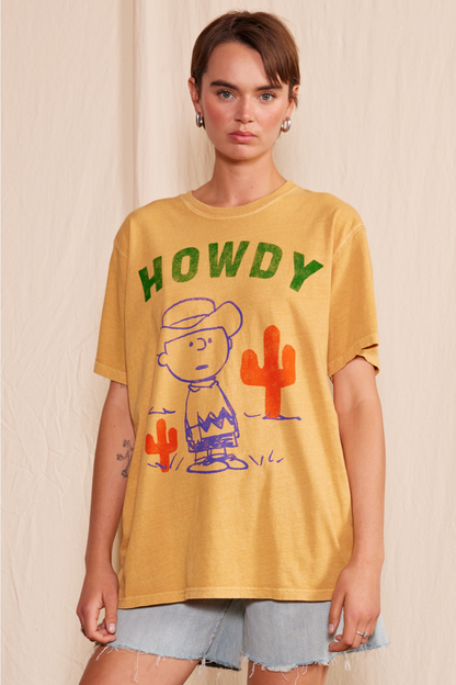 Peanuts Cowboy Charlie Tee