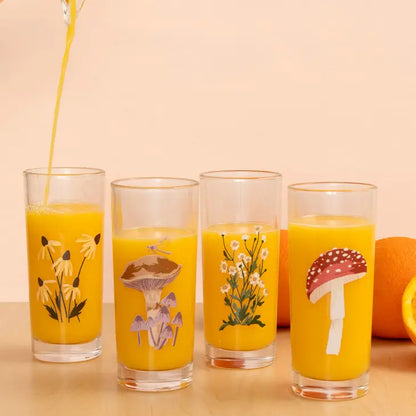 Flora & Fauna Tall Juice Glass Set