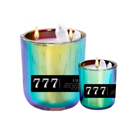 777 Angel Number Candle (Luck) by Energy Wicks