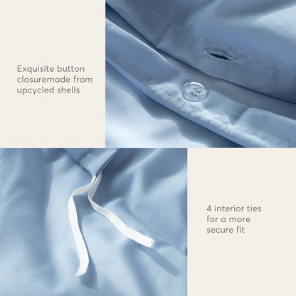 Kasentex Spring Duvet Cover Bedding Set with Duvet Cover, Pillowcase, Fitted Sheet, Hypoallergenic and Breathable, Room Decor, Graduation Gifts