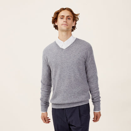 Liam Cashmere V-Neck Sweater by Italic