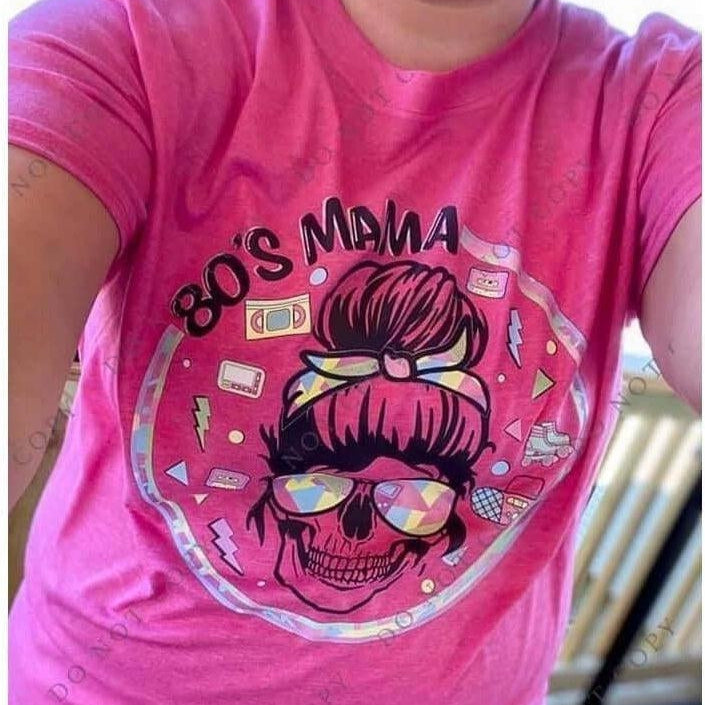 80's Mom Skull T-shirt