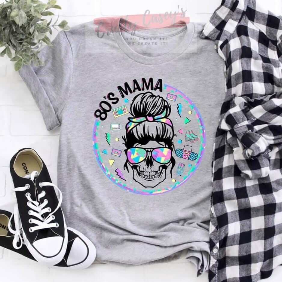 80's Mom Skull T-shirt