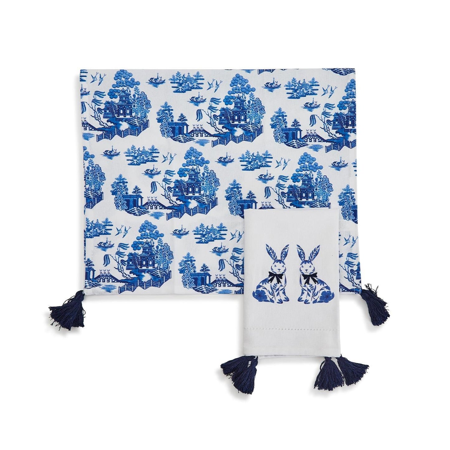 Chinoiserie Bunny Dish Towels