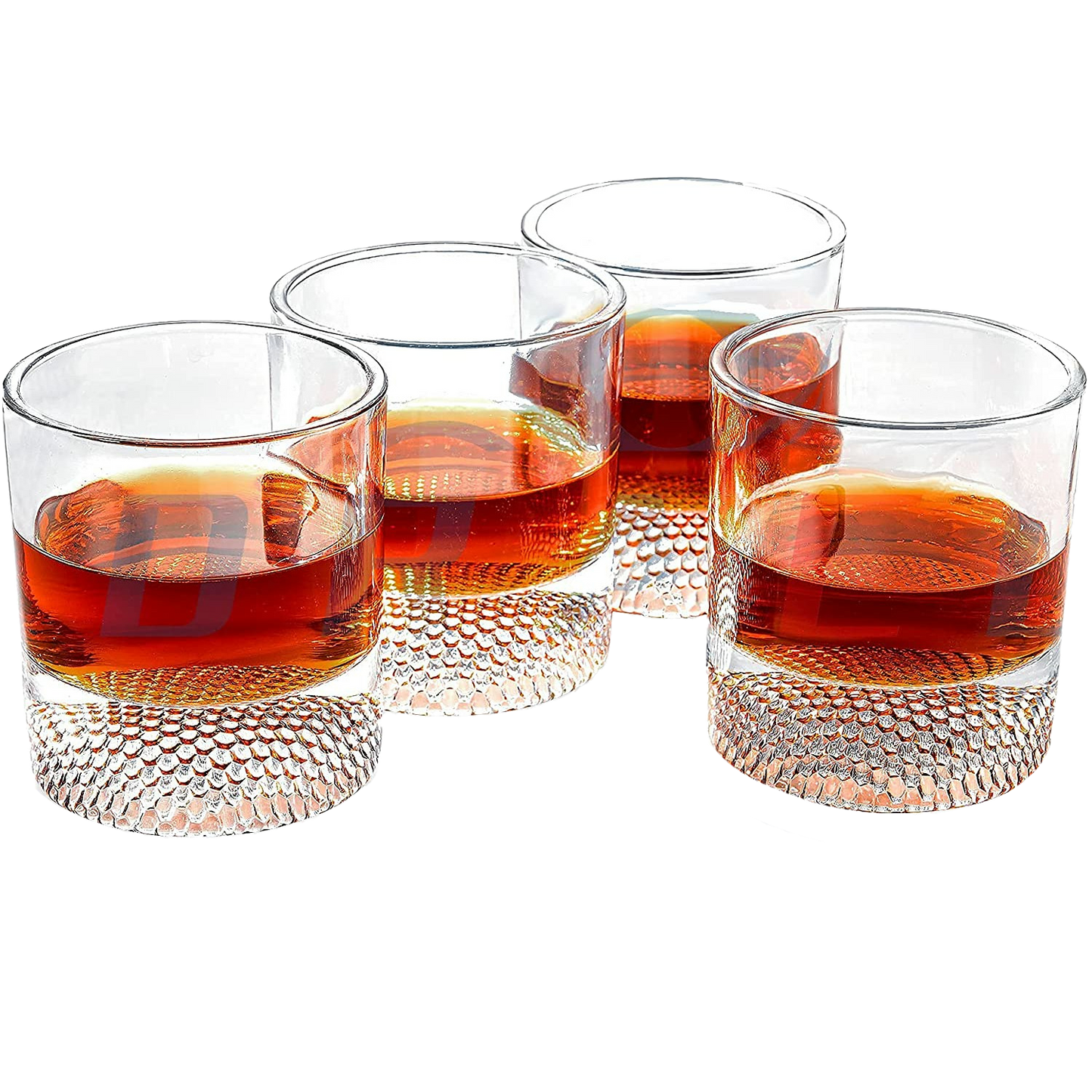 Golf Ball Whiskey Glasses 8oz Set of 4