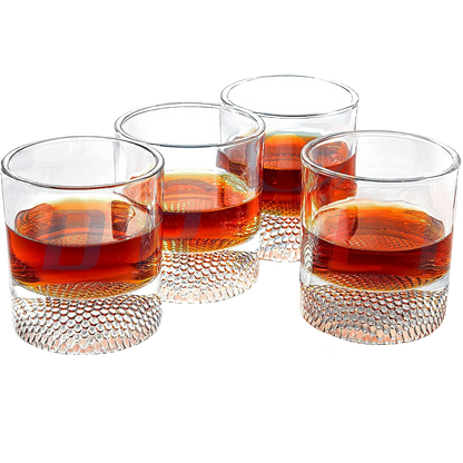 Golf Ball Whiskey Glasses 8oz Set of 4