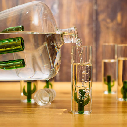 Tequila Cactus Decanter Set