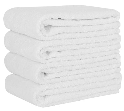 CTT - 4 Piece Bath Towel Set, 100% Turkish Cotton, Quick Dry, Absorbent & Comfy Towels for Spa & Hotel by Classic Turkish Towels