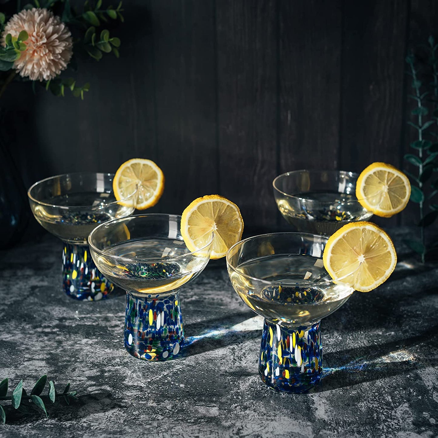 Confetti Margarita Glass Set of 4