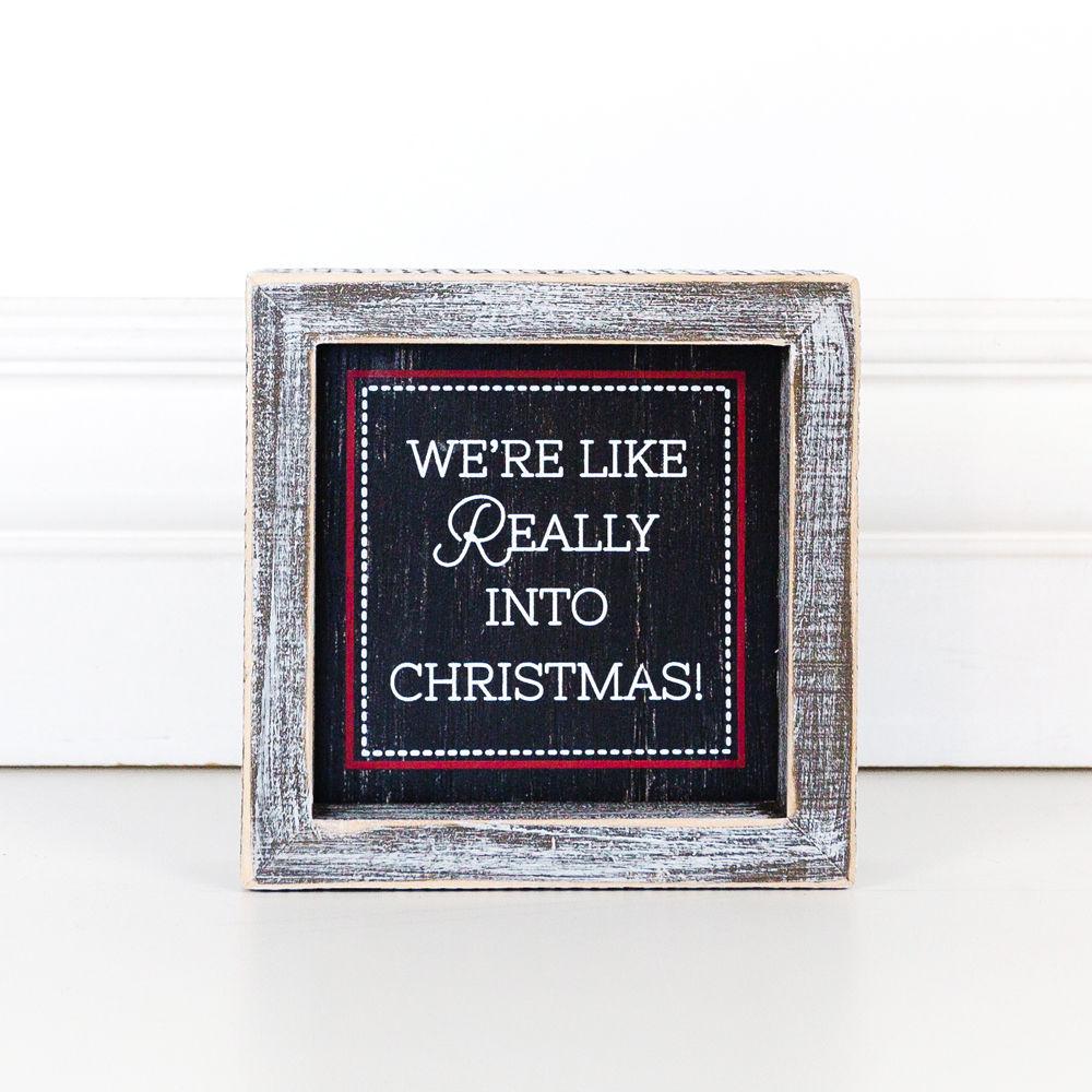 Chalkboard Christmas Wood Signs