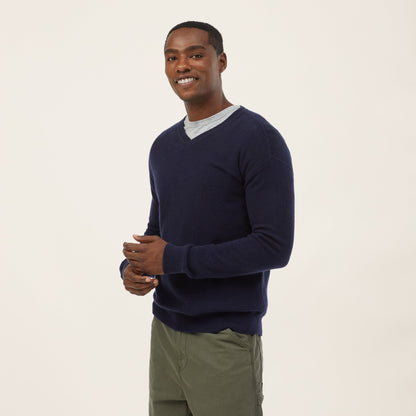 Liam Cashmere V-Neck Sweater by Italic