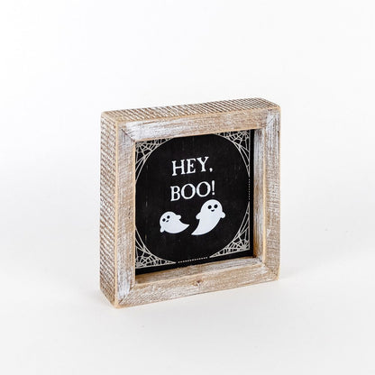 Hey Boo + Cuddle Double-Sided Sign