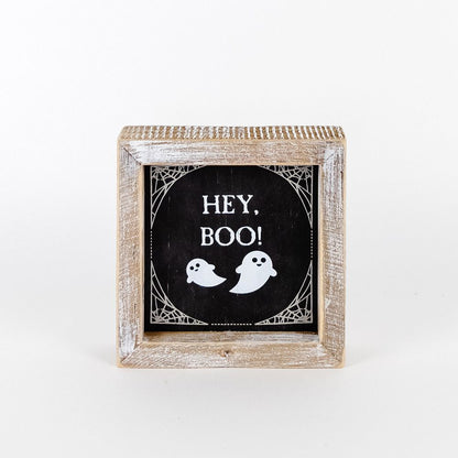 Hey Boo + Cuddle Double-Sided Sign