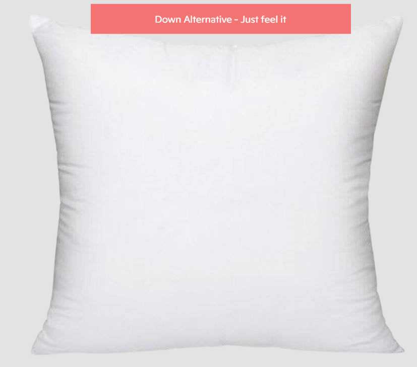 8x10 Down Alternative Hypoallergenic Polyester Pillow Insert