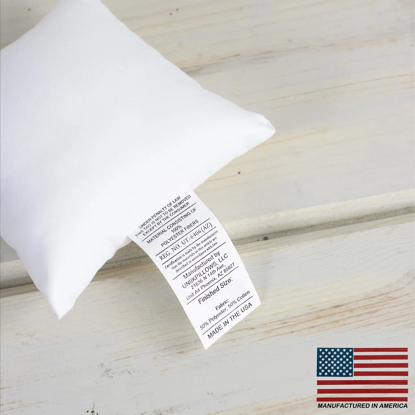 8x8 Down Alternative Hypoallergenic Pillow Insert