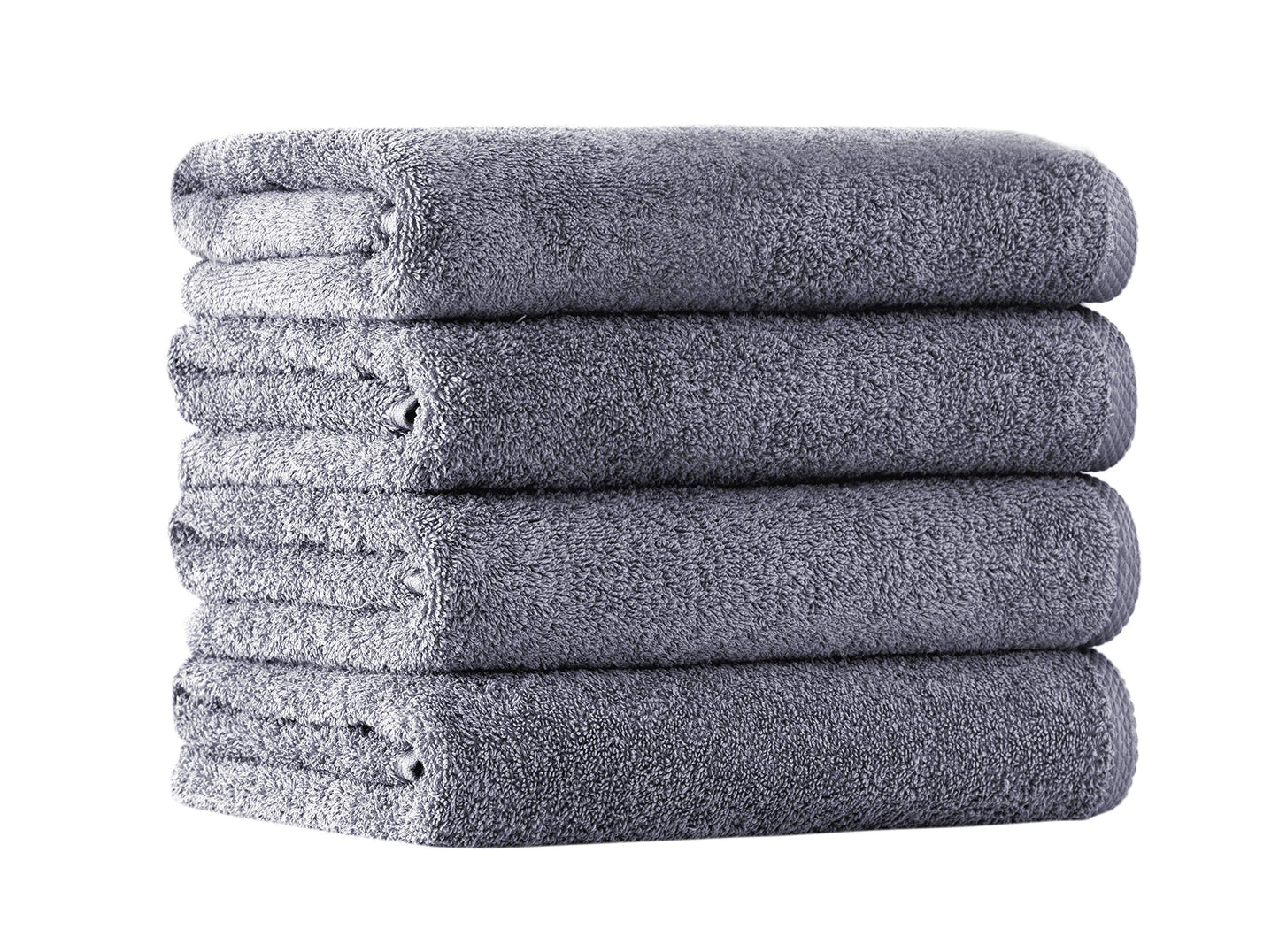 CTT - 4 Piece Bath Towel Set, 100% Turkish Cotton, Quick Dry, Absorbent & Comfy Towels for Spa & Hotel by Classic Turkish Towels