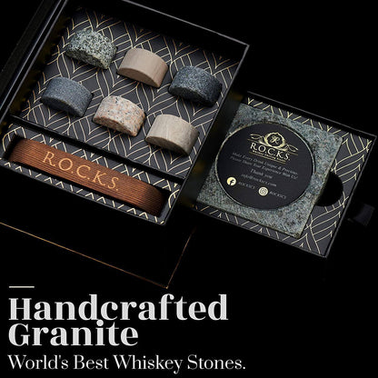 The Gentleman's Set - Cigar Aficionado by R.O.C.K.S. Whiskey Chilling Stones