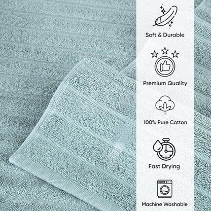 100% Turkish Cotton Washcloths Set of 6, Absorbent & Quick Dry, Face Towels Wash Cloths for Hotel, Spa & Gym I 13"x13" by Classic Turkish Towels