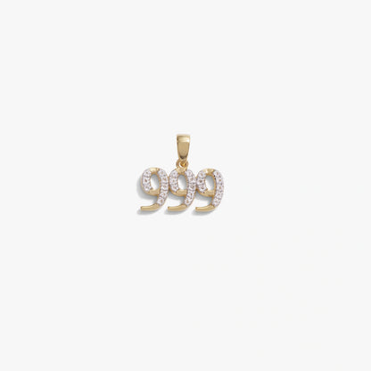 999 Sapphire Angel Number Amulet
