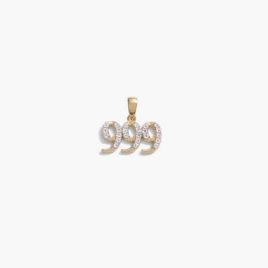 999 Sapphire Angel Number Amulet
