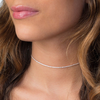  Thin Tennis Choker - Adina's Jewels