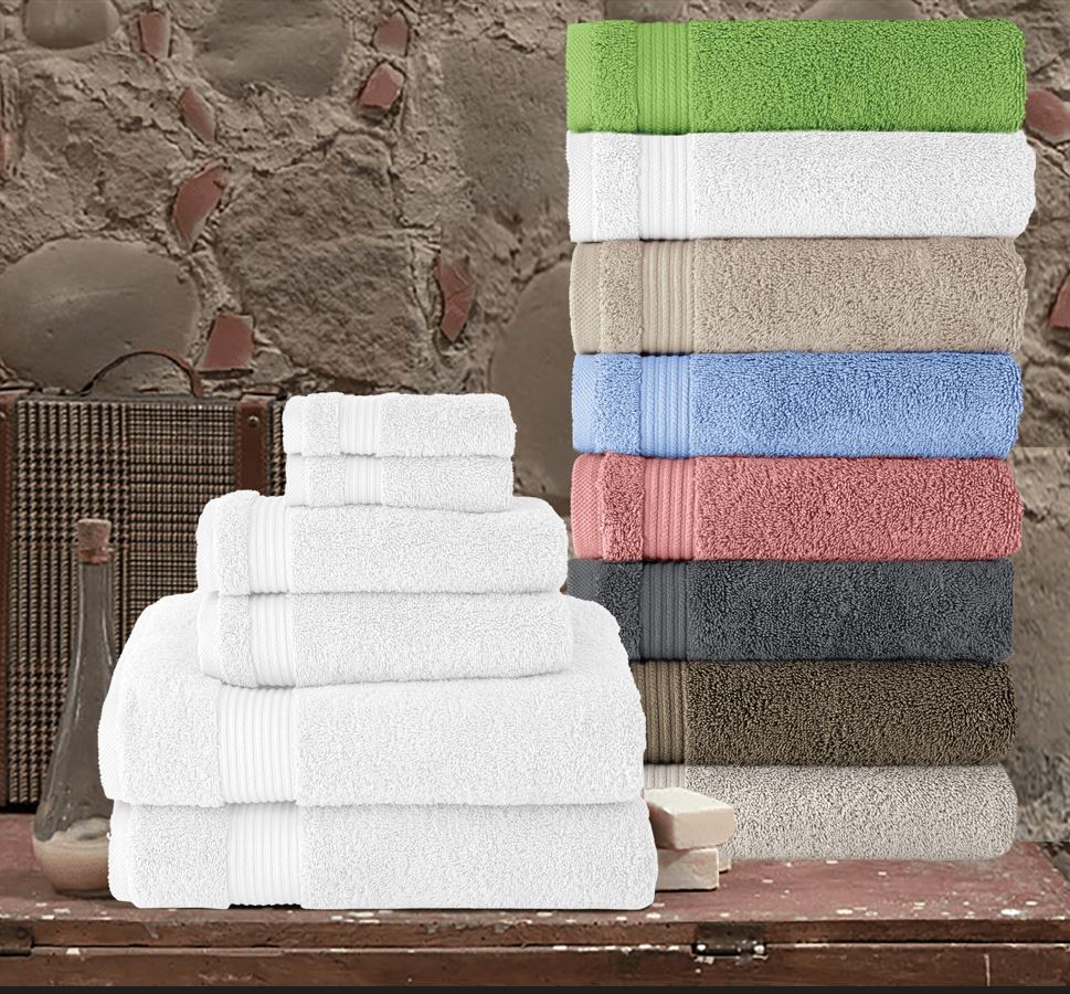 Amadeus Luxury Turkish Cotton Premium 6 Pc Towel Set by Classic Turkish Towels