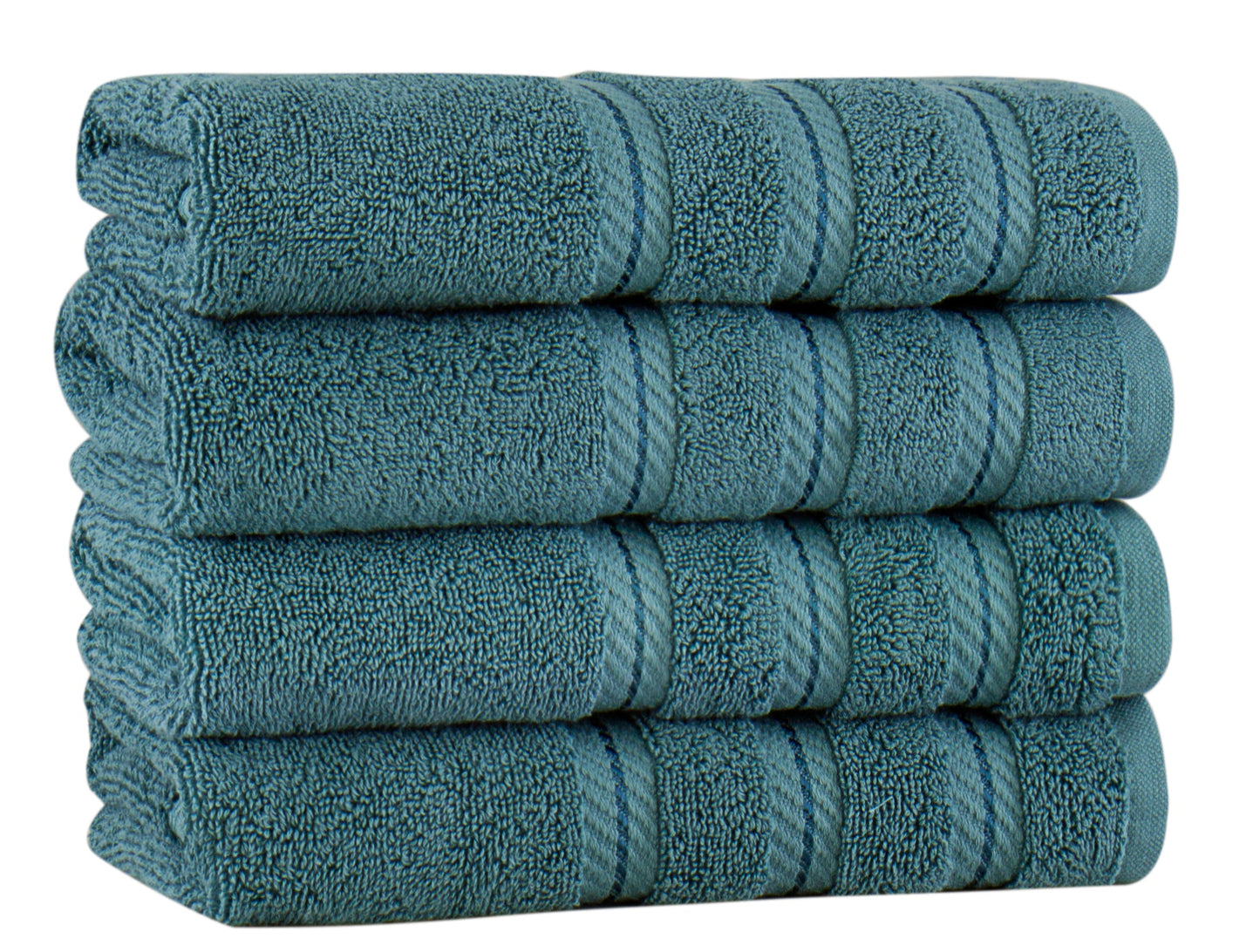 Antalya Turkish Cotton Hand Towels - 4 Pieces by Classic Turkish Towels