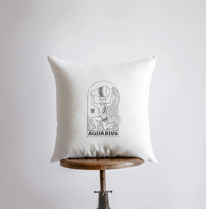 Aquarius Zodiac Stars Astrology Pillow Cover