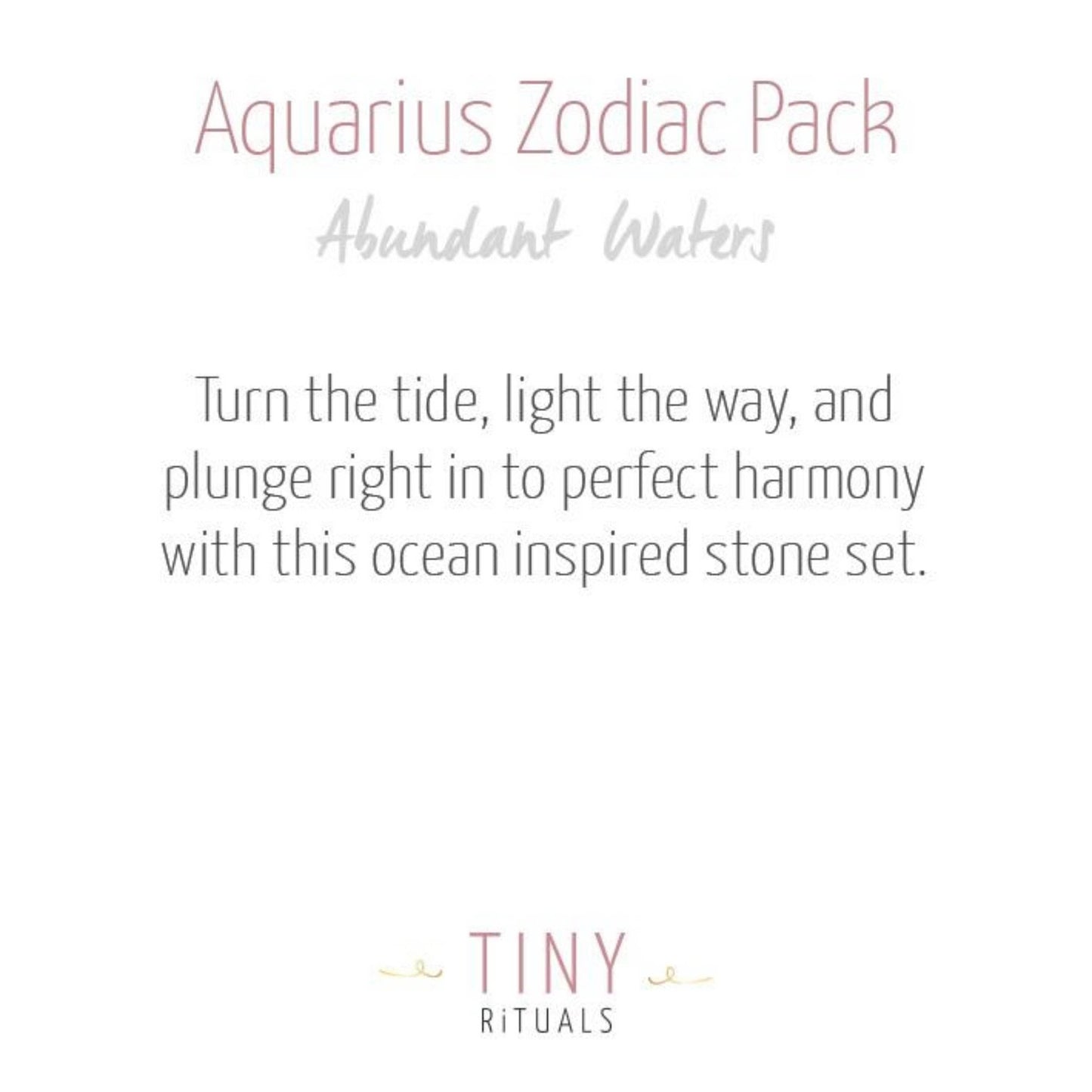 Aquarius Bracelet Set by Tiny Rituals