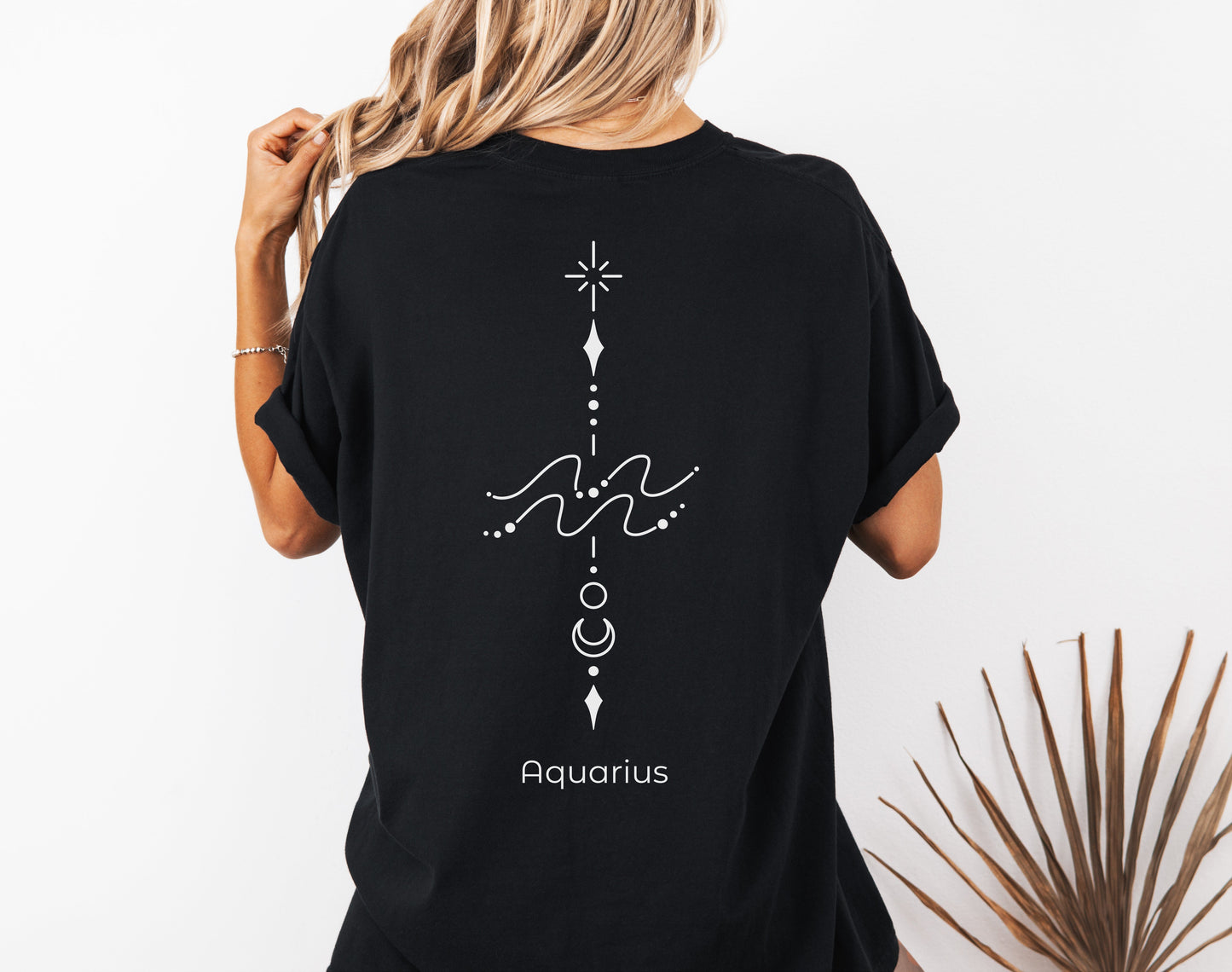 Zodiac Signs Minimalistic Graphic Tee by All The Right Perks LLC