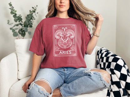 Zodiac Signs Tarot Card Graphic Tee by All The Right Perks LLC