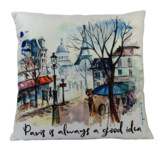 Audrey Hepburn Paris Throw Pillow