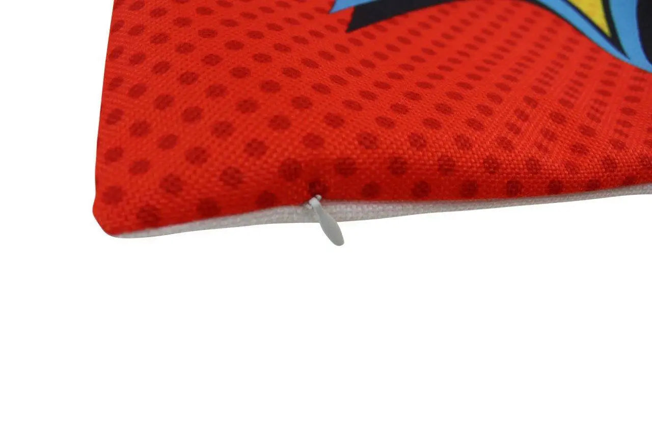 BAM Red Throw Pillow