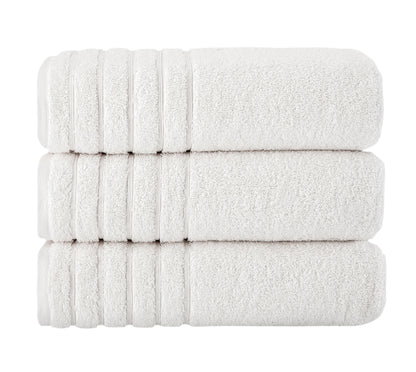Barnum Turkish Cotton Luxury Large Bath Towels – 3-Piece Set (30"x56")