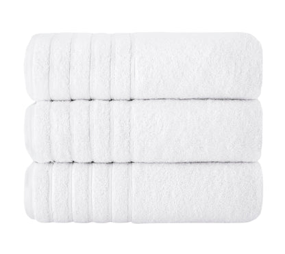 Barnum Turkish Cotton Luxury Large Bath Towels – 3-Piece Set (30"x56")