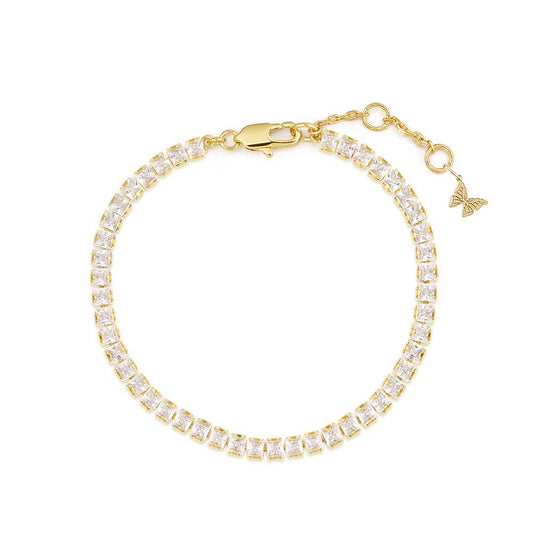 CZ Princess Tennis Bracelet by By Adina Eden