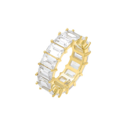 Baguette Eternity Band by By Adina Eden