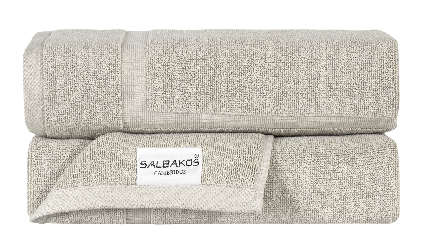 Cambridge Turkish Cotton Bath Mats – 2-Piece Spa-Quality Rug Set, 900 GSM (20"x34")